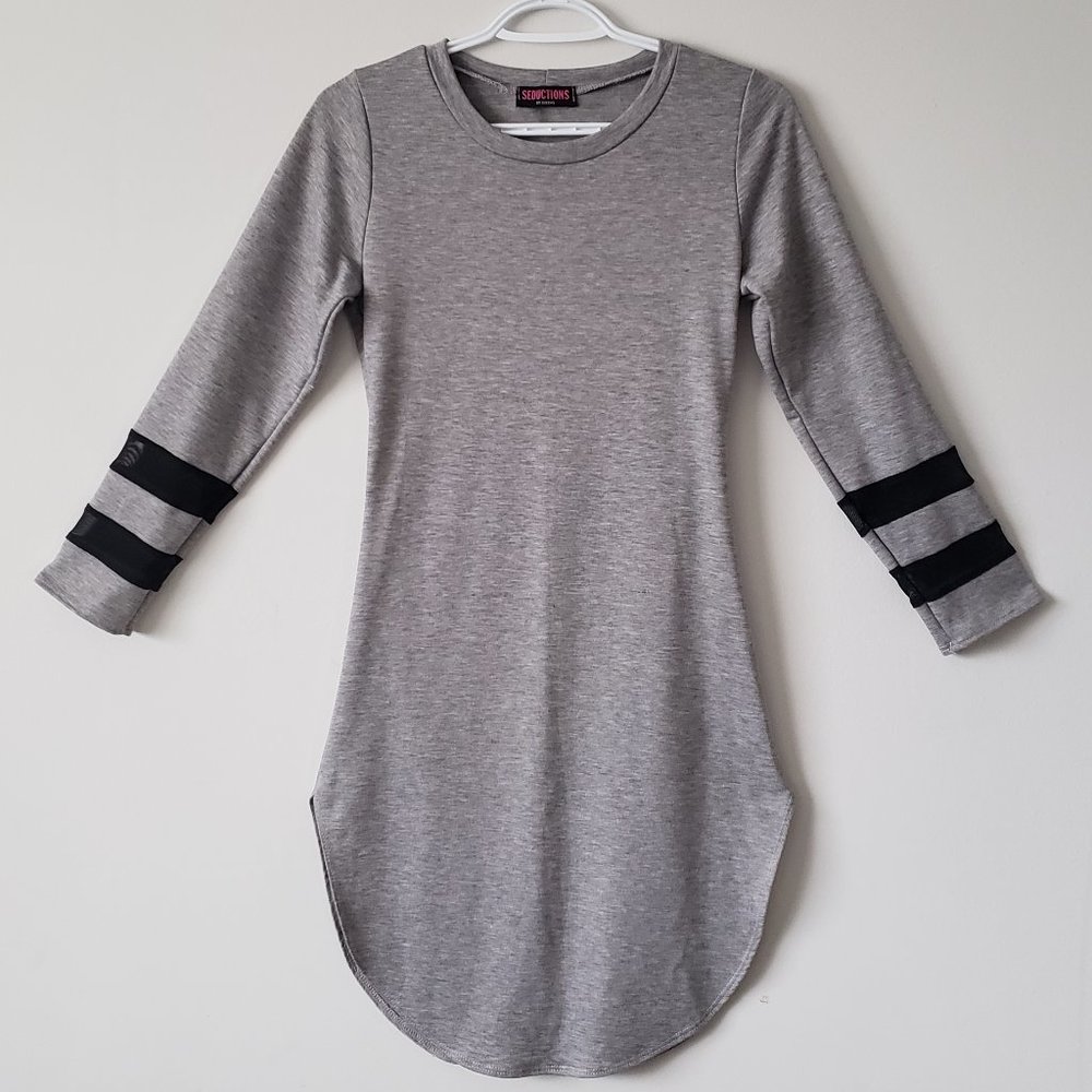Seductions Long Sports Top with Mesh Details
